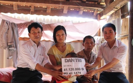 Hơn 41 triệu đồng đến với gia đình chị Lê Thị Lý