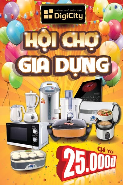 Đổ xô đi mua, đổi Bếp để được tặng máy hút mùi - 4 Đổ
xô đi mua, đổi bếp mới tại DigiCity