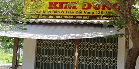 Nghi ngờ có chỉ điểm trong vụ chặt tay cướp 1,5 tỷ đồng? - 1 Tiệm vàng Kim Dũng đóng cửa kể từ ngày xảy ra vụ cướp