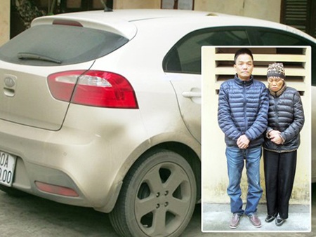 3 mẹ con mang ôtô đi trộm cắp - 1 Hai mẹ con Thái và Long cùng
chiếc xe Long chở mẹ và em gái đi trộm cắp