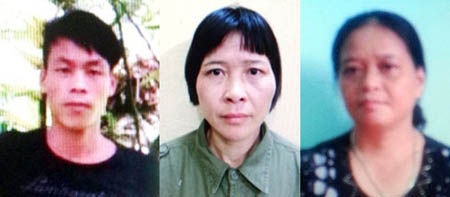 Một số đối tượng trong vụ án.