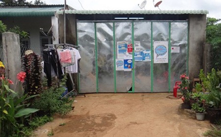 Căn nhà nơi xảy raán mạng.Ảnh:
Minh Tín