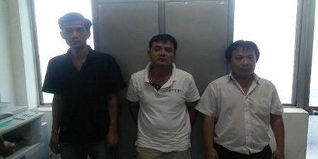 Ba đối tượng tại cơ quan điều
tra.