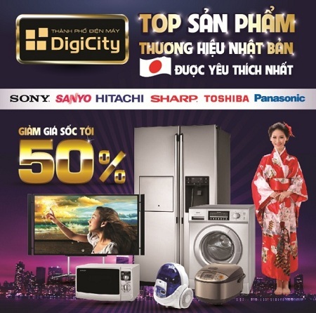 Hàng hiệu Nhật giảm giá tới 50% tại DigiCity