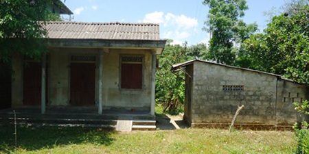 Căn nhà nơi Tuấn nhốt con, đánh
đập cả tháng trời