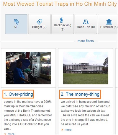 Những mẹo khi đi du lịch tại Việt
Nam, vẫn là những vấn đề liên quan đến giá cả