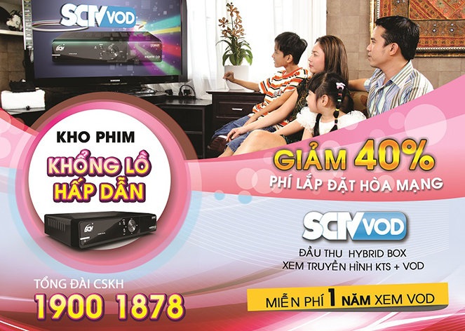 Dịch vụ xem truyền hình theo yêu cầu SCTV-VOD - 2 SCTV trở thành cái tên thân thiết với mọi gia đình