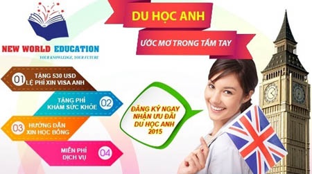 Ưu đãi đặc biệt từ New World Education cho kỳ nhập học tháng 9/2015
