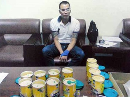 Lý lịch đặc biệt của gã giang hồ vận chuyển ma túy thuê - 1 Đinh
Đắc Khánh và tang vật vụ án