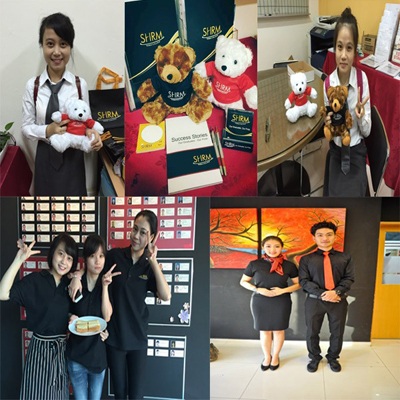 Du học Singapore - Học bổng 13,000 SGD và 6 tháng thực tập hưởng lương trường SHRM College - 3 Sinh viên New World Education đang theo học ngành nhà hàng khách sạn tại SHRM