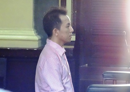 Bị cáo Nguyễn Hữu Vương tại tòa