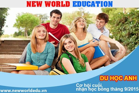 Cơ hội cuối nhận học bổng du học Anh tháng 9/2015 - 2 Đối tượng du học Anh: