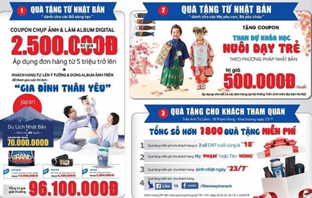Khu
vực bốc thăm trúng thưởng cũng vô cùng hút khách