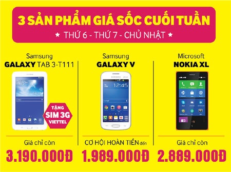 iPhone 6 chính hãng bất ngờ giảm 1,2 triệu – Samsung Galaxy Tab 3 Lite (T111) giá chỉ còn 3.190.000 đồng