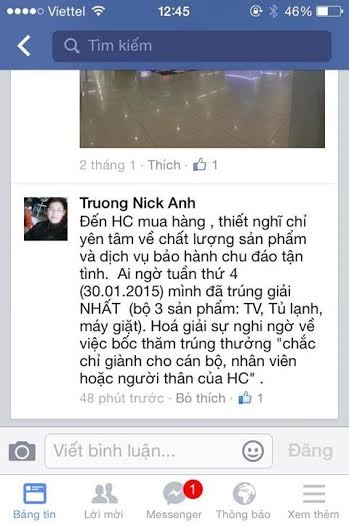 Những lá thư của khách hàng và giá trị của niềm tin - 3 Khách hàng Ngô Quang Khanh xúc động đọc thư cảm ơn HC ngay tại Lễ trao giải