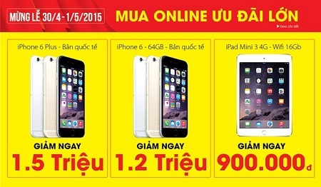 Smartphone giảm ngay 2,5 triệu đồng – mừng lễ lớn 30/4 và 1/5 - 1 Smartphone giảm ngay 2,5 triệu đồng – mừng lễ lớn 30/4 và 1/5