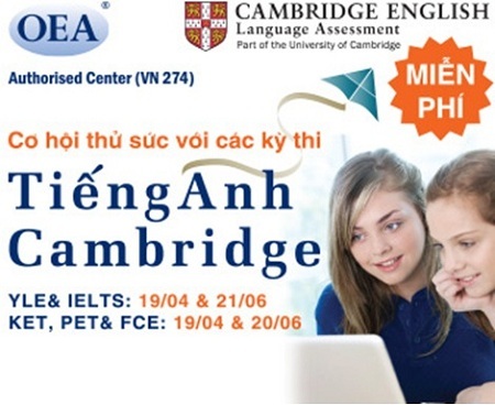 Cơ hội thử sức với các kỳ thi Tiếng Anh Cambridge YLE, KET (A2), PET (B1), FCE (B2) & IELTS! - 1 Những lợi ích cho thí sinh tham dự kỳ thi thử bài thi tiếng Anh Cambridge: