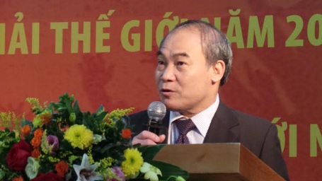 Phát động cuộc thi Tin học Văn phòng quốc tế 2015 - 2 Thứ trưởng Nguyễn Vinh Hiển phát biểu tại buổi lễ phát động