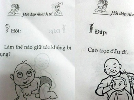 Trẻ bị đầu độc vì... đọc sách nhảm - 1 Những câu hỏi nhảm xuất hiện tràn lan trong sách thiếu nhi