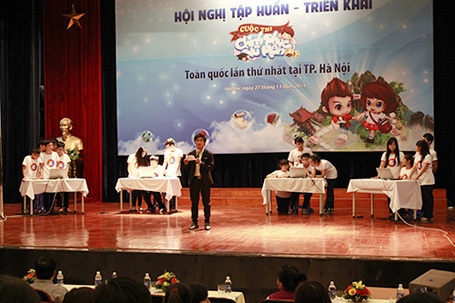 Xuất hiện kỷ lục mới trong cuộc thi thử CPVM tại Hà Nội - 3 Học sinh Hà Nội háo hức chinh phục đỉnh vũ môn trong hội nghị tập huấn diễn ra vào 27/11/2014