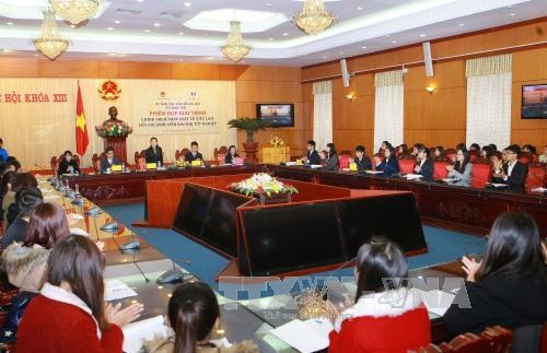 Chính sách việc làm với sinh viên sau tốt nghiệp - 1 Phiên họp giải trình. (Ảnh: Doãn Tấn - TTXVN)