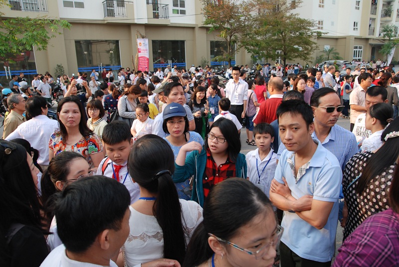 Cuộc thi nhận được sự quan tâm đông đảo của các vị phụ huynh