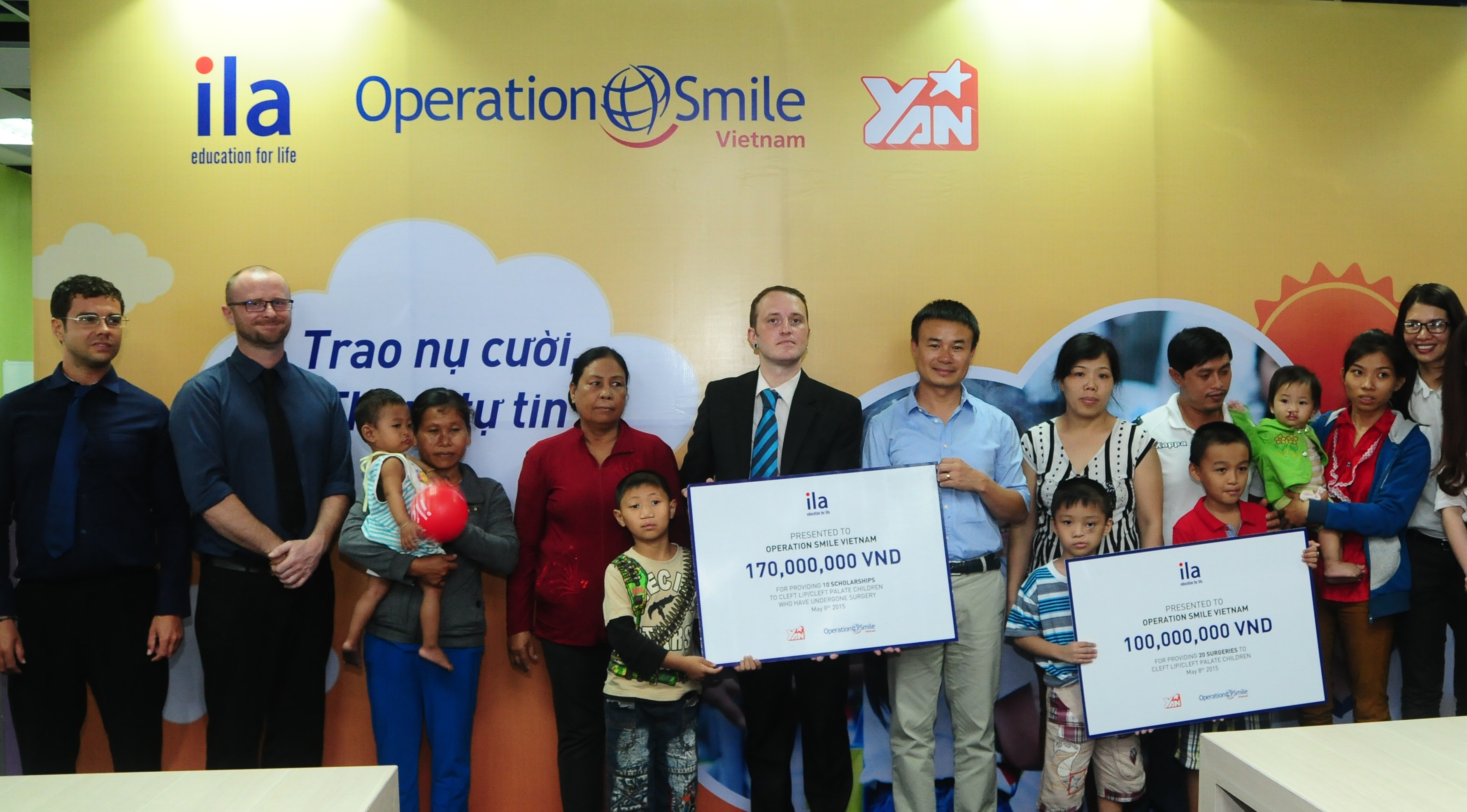 ILA trao tặng 270 triệu đồng cho tổ chức Operation Smile