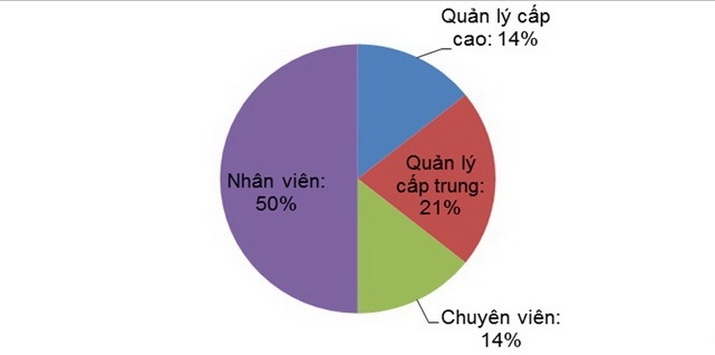 Lợi ích vàng khi học MBA - 1 Bảng : tỉ lệ thăng cấp của người lao động tốt nghiệp EMBA-MCI. – Nguồn: MSS