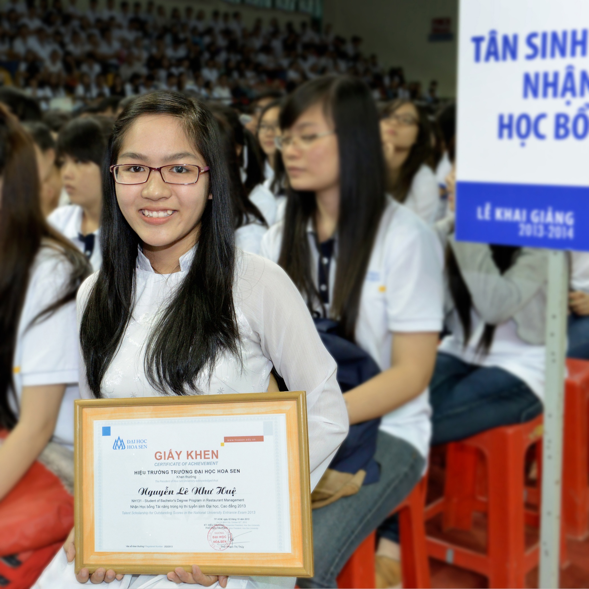 Săn học bổng trong nước, tại sao không? - 2 Lê Như Huệ - chủ nhân học bổng Tài Năng 3 năm tại ĐH Hoa Sen