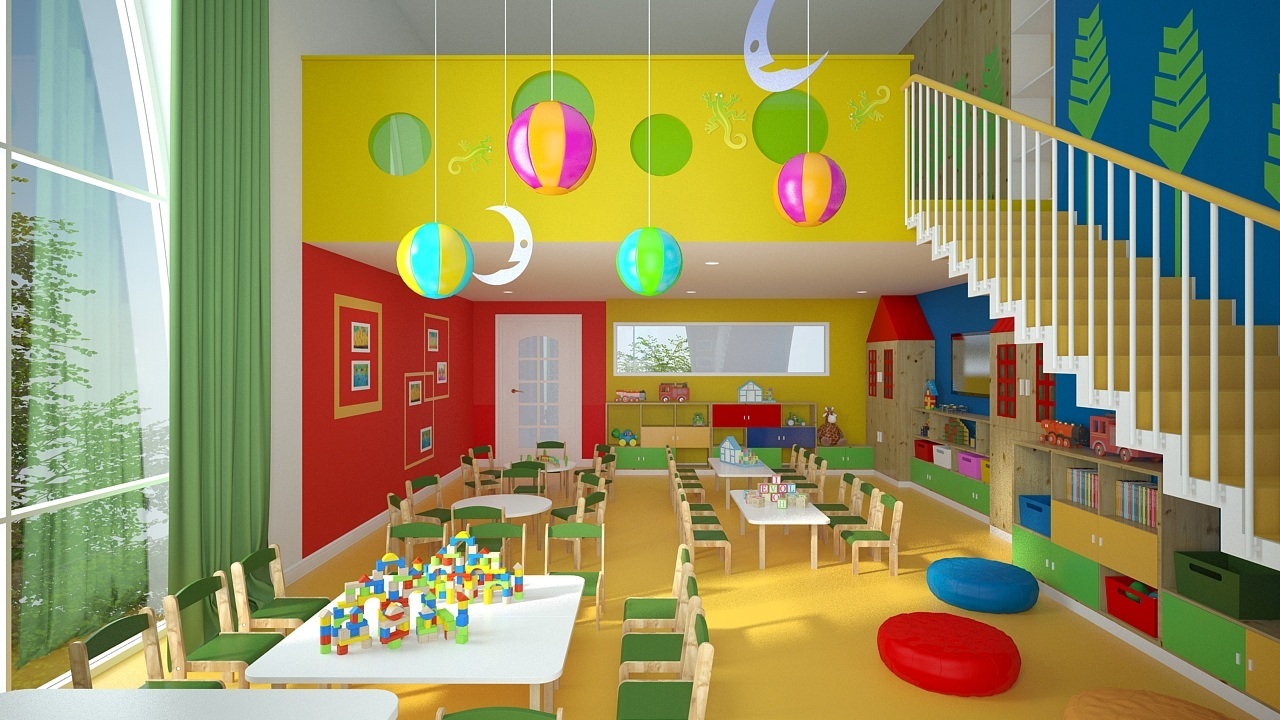 Không gian thư viện trường Mầm non Năng khiếu Louis