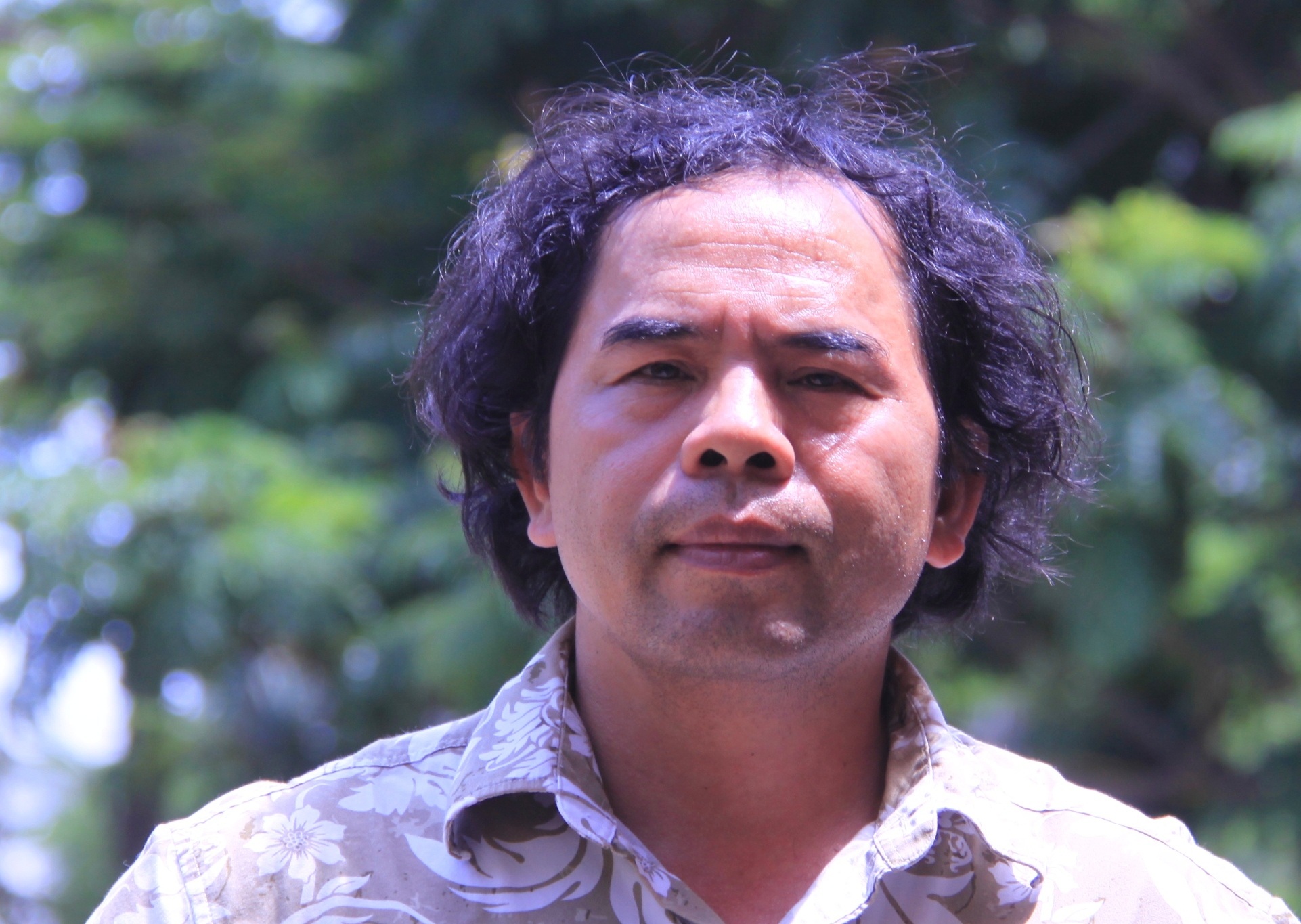 Nhà phê bình Văn Giá. Ảnh: Phương Thuý