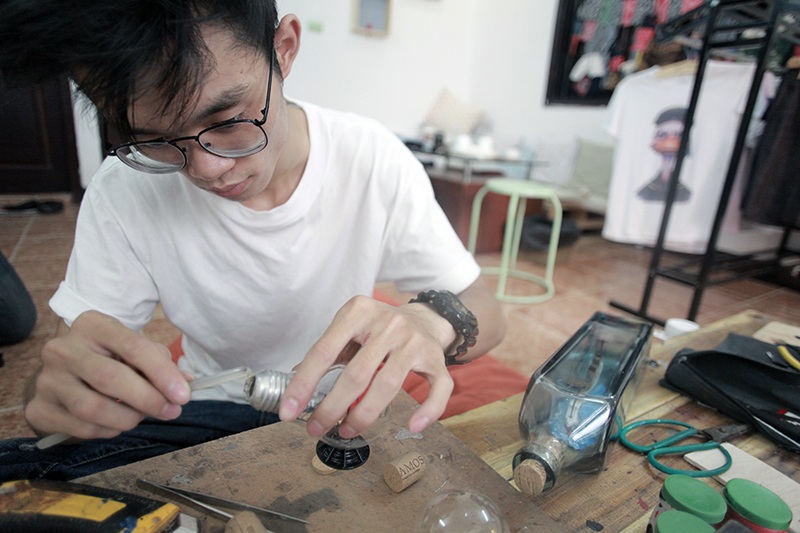 Với những sản phẩm này, Huy hoàn thiện trong vòng chưa đầy 5 phút/sản phẩm