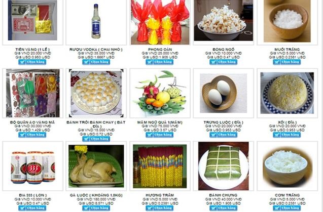 Dịch vụ "cúng giỗ online" đắt khách dịp cuối năm - 1 Các lễ vật của dịch vụ cúng giỗ không chênh lệch quá nhiều về giá so với ngoài thị trường.