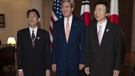 Mỹ, Nhật, Hàn ký thỏa thuận chia sẻ thông tin tình báo về Triều Tiên