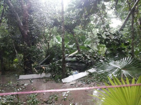 Máy bay quân sự Bell 206 rơi xuống một đồn điền cao su ở miền Nam Thái Lan vào chiều hôm Chủ nhật