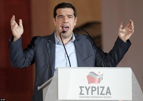 Đảng đối lập Syriza chiến thắng trong cuộc bầu cử tại Hy Lạp - 1 Ông Alexis Tsipras (Ảnh: