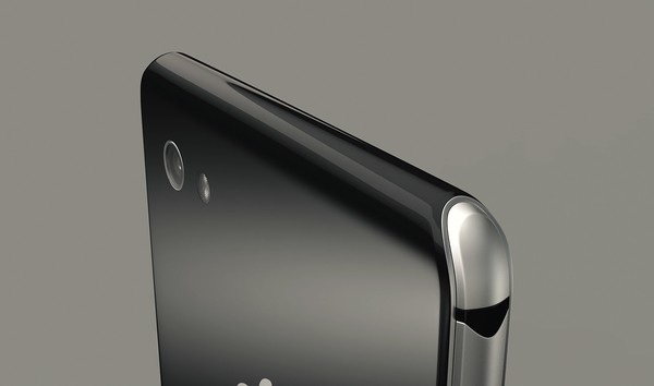 Chiêm ngưỡng thiết kế tuyệt đẹp của iPhone 8 trong tương lai - 2 Cạnh trên của máy trơn hoàn toàn không có phím bấm hay kết nối nào