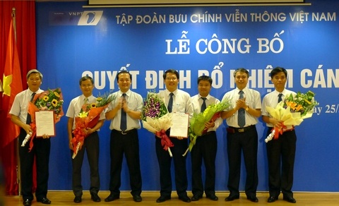VNPT công bố dàn cán bộ lãnh đạo của 3 Tổng công ty