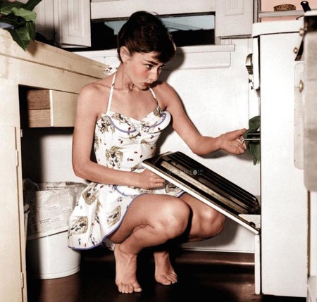 Khoảnh khắc đời thường hiếm thấy của huyền thoại Audrey Hepburn - 13 Audrey chụp hình cùng thú nuôi là chú hươu Pippin.