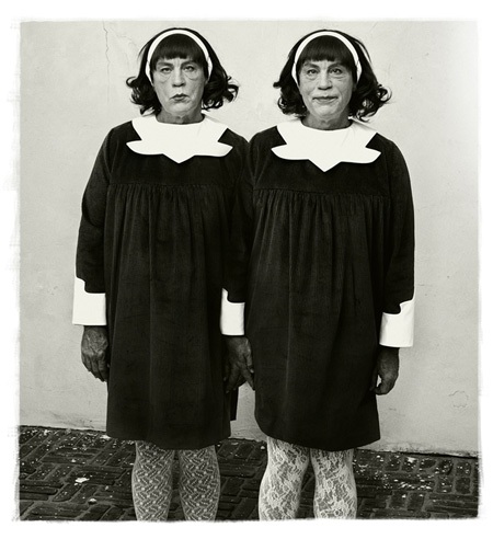 Tác phẩm Identical Twins, Roselle, New Jersey của Diane Arbus (1967)