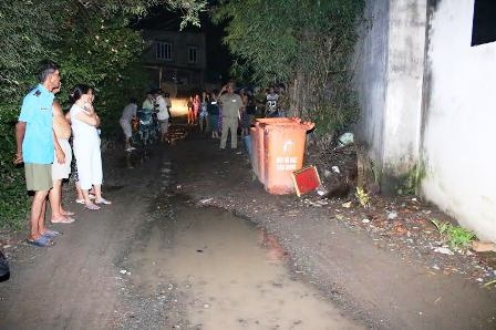 Chiếc thùng rác nơi phát hiện thi thể bé sơ sinh