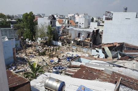 Hiện trường vụ nổ chi nhánh công ty phân bón Đặng Huỳnh