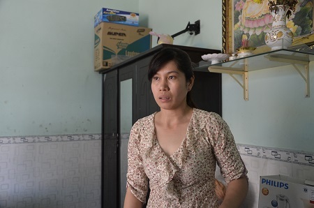 Chị Nguyễn Thị Phương Nhung vẫn chưa tin là mình may mắn sống sót