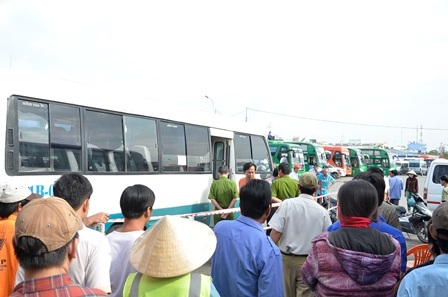 Hiện trường phát hiện tài xế chết trên xe khách