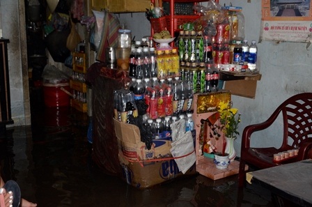 Hàng hóa hư hỏng do nước ngập