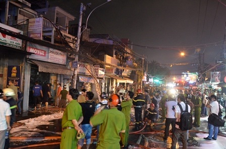 Hiện trường vụ cháy