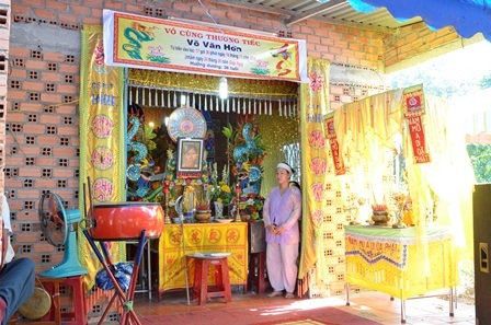 Gia đình tổ chức hậu sự cho nạn nhân