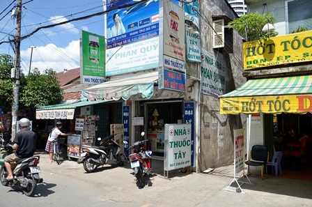 Nhà thuốc tây Phan Quỳnh nơi xảy ra vụ trộm