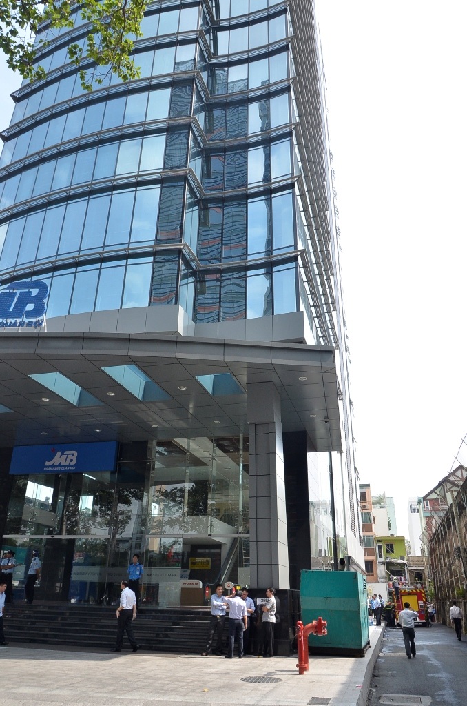 Tầng hầm của tòa nhà xảy ra cháy