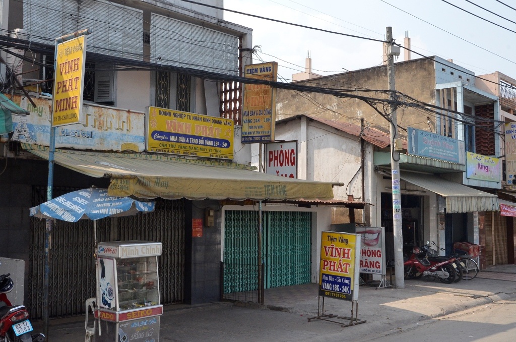 Tiệm vàng Vĩnh Phát Minh bị trộm đột nhập trong sáng 12/1